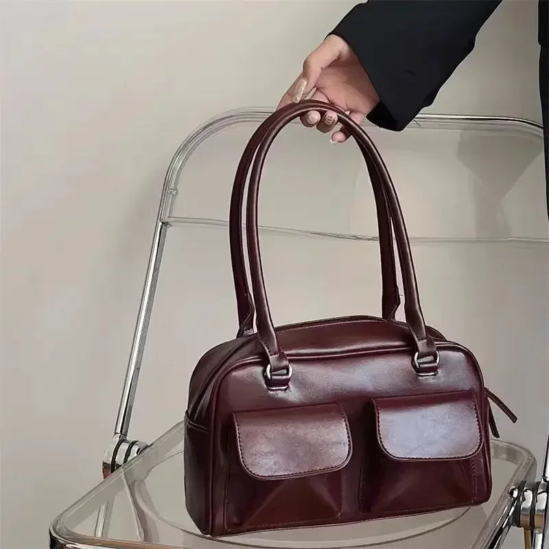 Sac Bandoulière Vintage Femme en Cuir