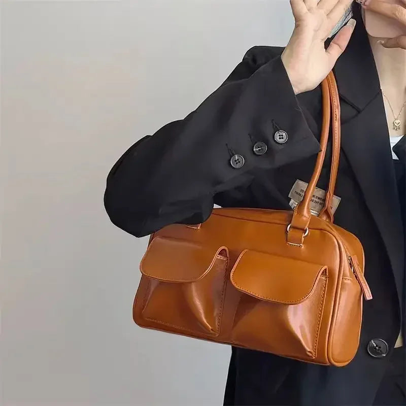 Sac Bandoulière Vintage Femme en Cuir