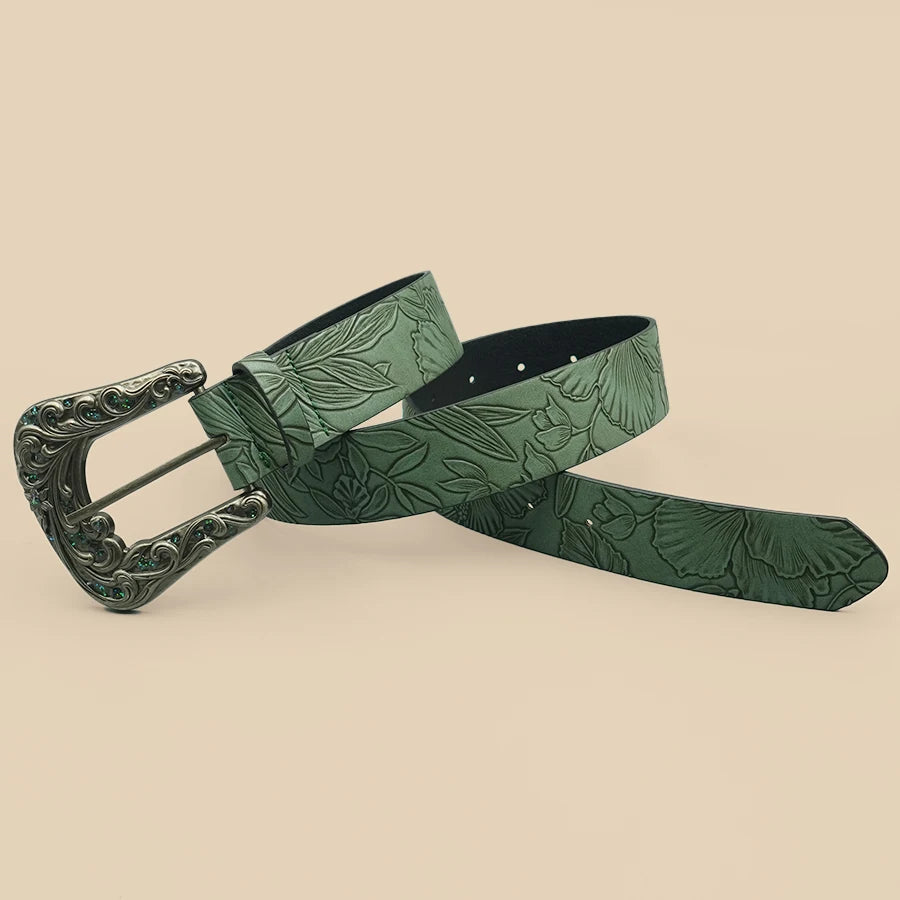 Ceinture Femme en Cuir PU – Style Casual avec Boucle Carrée