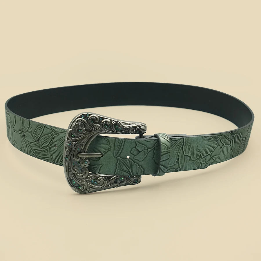 Ceinture Femme en Cuir PU – Style Casual avec Boucle Carrée