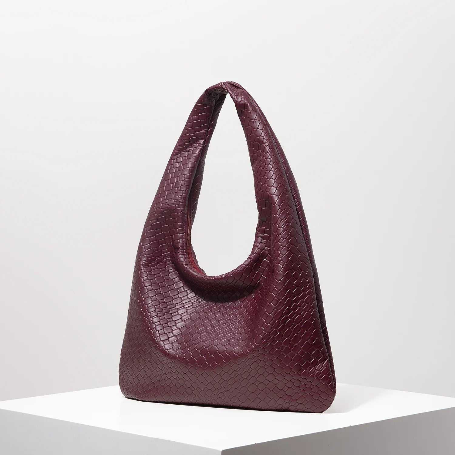 Sac Bandoulière Femme Demi-Lune en Cuir Vintage