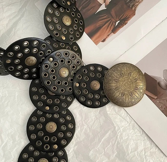 Ceinture Large Femme en Faux Cuir – Style Mode ; Tendance