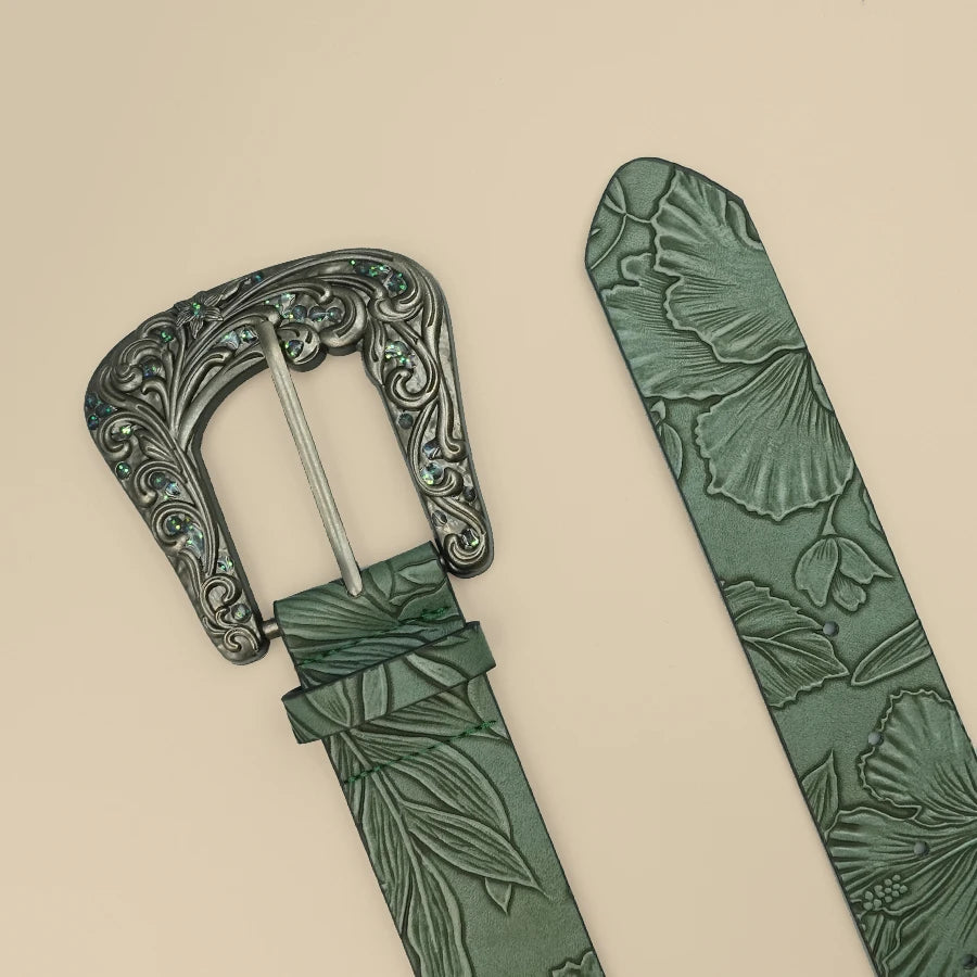 Ceinture Femme en Cuir PU – Style Casual avec Boucle Carrée