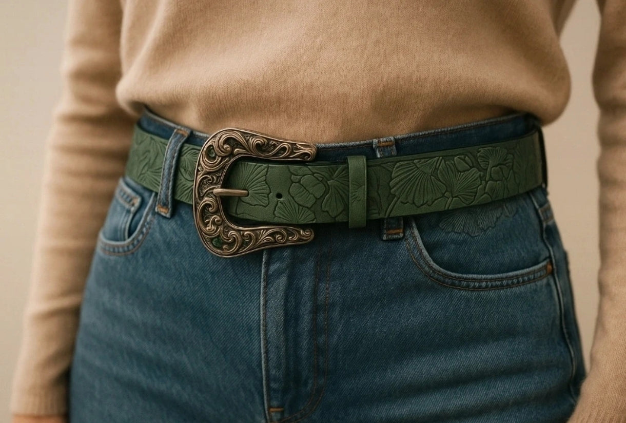 Ceinture Femme en Cuir PU – Style Casual avec Boucle Carrée